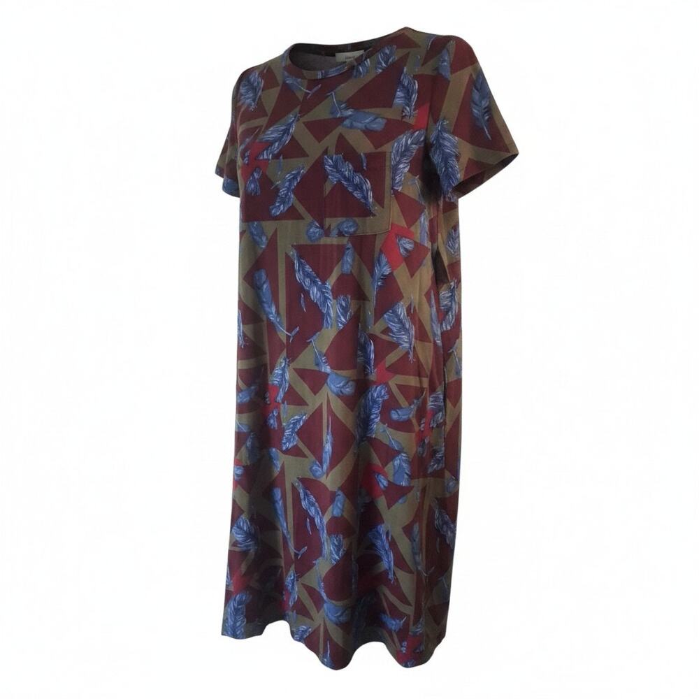 LuLaRoe CARLY High-Low Hemline Dress Patch Pocket Relaxed Soft  Womens Size XS